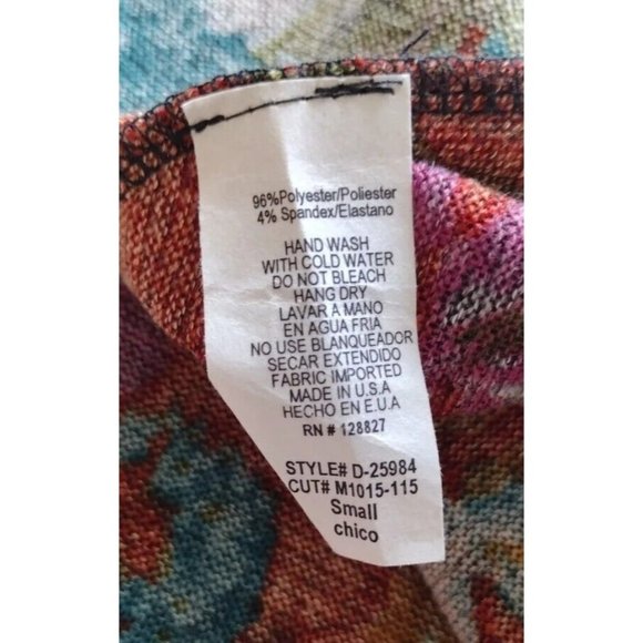 Tres Bien Top Womens Small Sleeveless Tunic Floral Knit - Picture 9 of 13